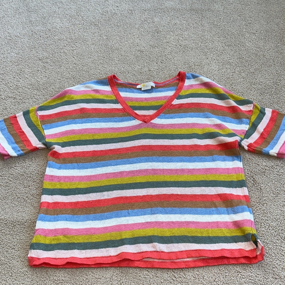 Boden linen sweater top